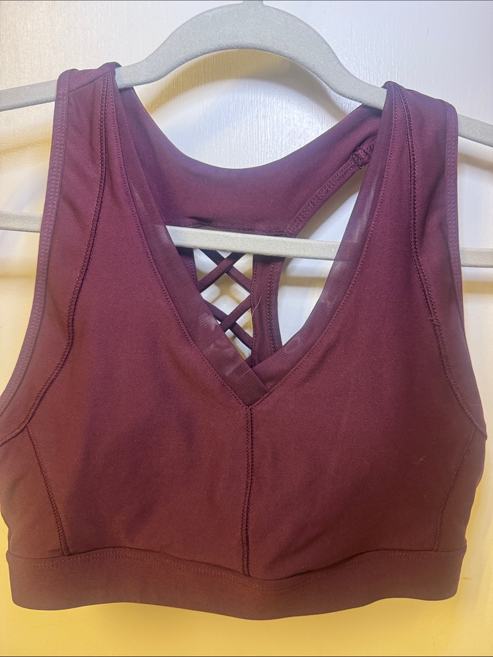 Avia Plum Crisscross Back Sports Bra